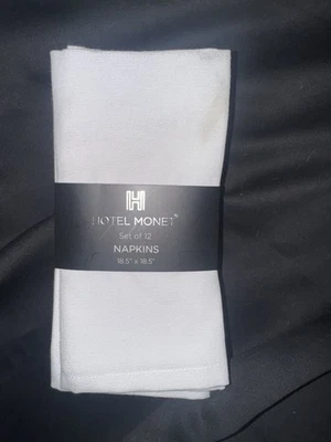Set of 12 Hotel Monet Napkins 18.5” X 18.5” - Image 1 of 3