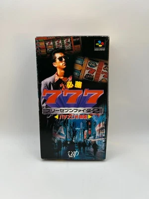 Nintendo Super NES Famico Hisshō 777 Fighter 2 Pachi Slot Maruhi Jōhō Working A1 - Image 1 of 4