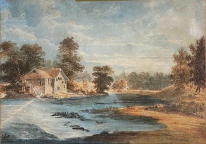 John Glover (1767-1849) Attr River Conway Welsh Antique Early 19th C Watercolour - Picture 1 of 13