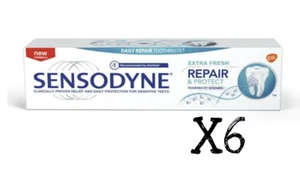 75ml Sensodyne Repair & Protect Deep Repair Toothpaste Extra Fresh x6 Novamin - Bild 1 von 2