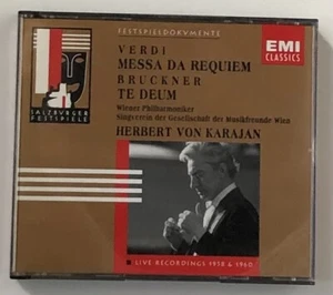 2 CD set KARAJAN - VERDI MESSA DA REQUIEM + BRUCKNER Live recordings - Imagen 1 de 2