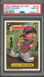 1988 Topps Garbage Pail Kids 15th Series #612b Weird Walker PSA 10 GEM MINT Os15 - Picture 1 of 2