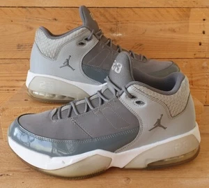 Nike Jordan Max Aura 3 Mid Leather Trainers UK8.5/US9.5/EU43 CZ4167-005 Grey - Picture 1 of 12