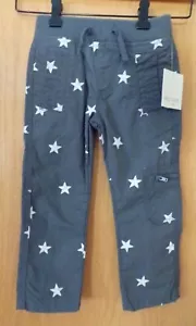 Pantaloni in tessuto grigio con stelle pull on ~ BAMBINO ragazzo taglia 3T ~ NUOVI con etichette - Foto 1 di 1