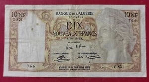ALGERIE / ALGERIA ♦ 10 NF Francs ♦ 2-6-1961 ♦ Pick 119 ♦ TTB ! - Imagen 1 de 2