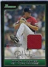 PHILIP HUGHES 2006 BOWMAN ALL-STAR FUTURES RED GAME JERSEY - ROOKIE