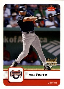2006 Fleer New York Yankees Baseball Card #395 Mike Vento RC