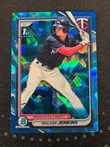 2024 Bowman Sapphire #BCP-43 Walker Jenkins 1° Cromo Minnesota Twins - Foto 1 di 1