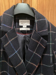 monsoon louis check coat
