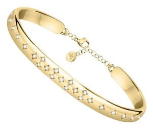 Morellato Women's Bracelet Rigid Steel Gold Plated With Zircons SAKM81 - Picture 1 of 2