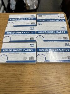 (6) Paquetes 3x5 Protectores de Tarjetas de Receta, 100 Unidades, Cubiertas de Tarjetas de Receta, Tarjeta de Índice - Imagen 1 de 2