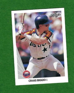 Hoja Craig Biggio Houston Astros #37 1990 - Imagen 1 de 1