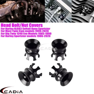 Tapa de tuerca cubierta de motor tapa de perno de cabeza de corona para Harley Road Street Glide - Imagen 1 de 9