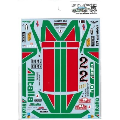 Decalcomanie per Tamiya 1/20 Fiat 131 Abarth Rally '78 Montecarlo dal Giappone - Immagine 1 di 3