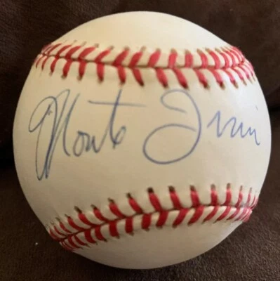 MONTE IRVIN HOF NY Giants Cubs Eagles Signed Autograph William White NL Baseball - Image 1 of 4