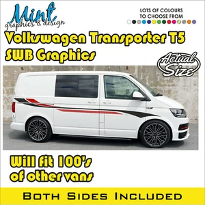 SWB VW Transporter Camper Motorhome T5 Decals Stickers Van Graphics NO P&P 072 - Picture 1 of 4