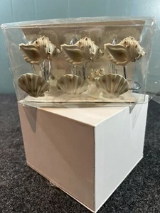 Seashells Shower Curtain Hooks Set of 12 Beach Ocean Different designs- NEW - Picture 1 of 5