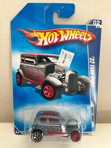 Hot Wheels ERROR! MISMATCHED/WRONG Rear Wheels - 32 Ford Vicky 2009 Rebel Rides - Picture 1 of 2