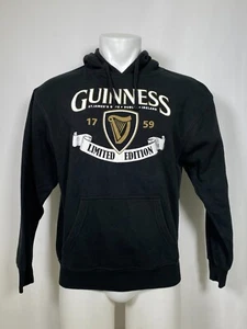 Guinness Limited Edition Harp Black Pullover Hoodie Men's MEDIUM - Picture 1 of 10