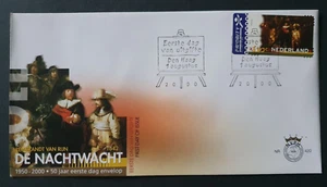 2000 NETHERLANDS NEDERLAND REMBRANDT PAINTING RIJKS MUSEUM PRIORITY NR 420 FDC - Picture 1 of 1