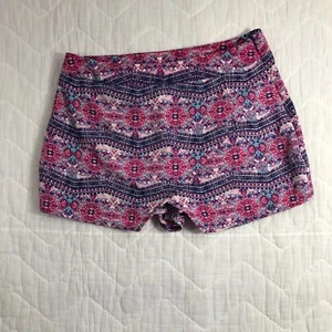 Pink Republic Skort Womens Medium Pink Purple Blue Geometric Short Skirt Juniors - Picture 1 of 14