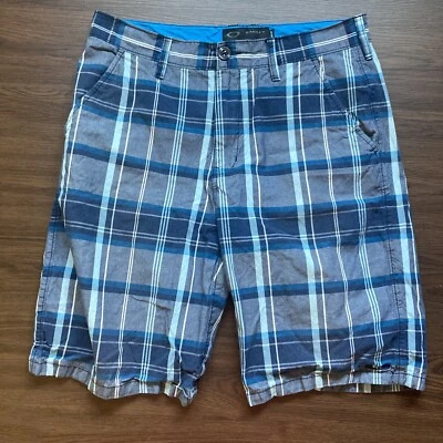 Pantalones Cortos Oakley Para Hombre 32 Azul A Cuadros Golf Ligeros Foto 1 de 4