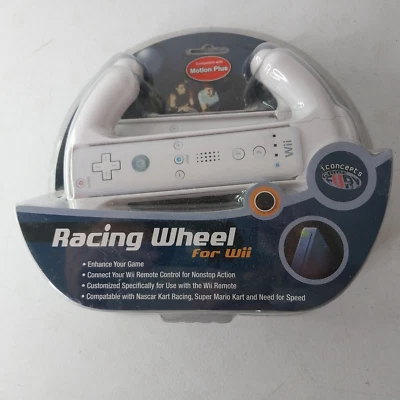 Concepts Sakar Dual Racing Wheels for Wii Remotes Compatible W/ Motion Plus New - Image 1 of 4