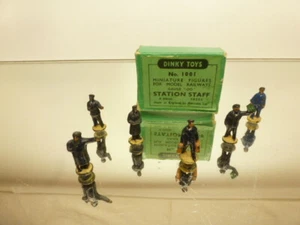 DINKY TOYS 1001 MINIATURE FIGURES for MODEL RAILWAYS STATION STAFF -SCALE 00 GIB - Imagen 1 de 8