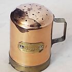Vintage Copper Pepper Shaker 3.5 Inch Cannister Tarnished See Pictures