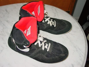 Vintage 1990 Nike GRECO SUPREME 930608 Black/White Wrestling Shoes! Size 9.5 - Picture 1 of 18