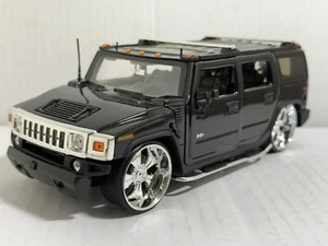 JADA DUB HUMMER H2 BLACK 1:24 DIECAST MODEL  NEW NO BOX #519 - Picture 1 of 12