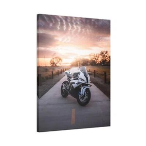 BMW Inspired S1000RR High Resolution Museum Quality Vertical Canvas Print #045 - Picture 1 of 10