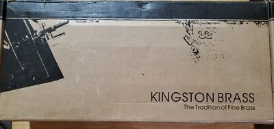 Grifo de baño Kingston de latón KS1251AX de 8 pulgadas de montaje en pared central, cromado Foto 1 de 2