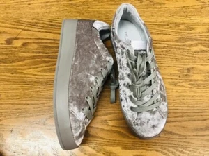 Rag & Bone RB1 velvet low top lace up sneaker shoes gray NWOB sz 8.5 (38.5) $325 - Picture 1 of 8