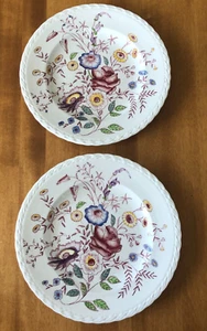 Vernon Kilns Plate Set of 2 CHINTZ Pattern Hand Painted Floral USA 9 1/2" MCM - Picture 1 of 8