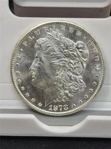 1878-S MORGAN SILVER DOLLAR CHOICE BRILLIANT UNCIRCULATED -- MIRRORS - Picture 1 of 2