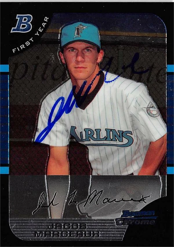Jacob Marceaux autographed baseball card 2005 Bowman Chrome First Year #BDP92 - Image 1 of 1