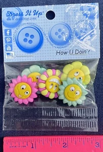 Bolso Dress It Up Craft Shank Multicolor Cara Margarita Botones de 5 Envío GRATIS - Imagen 1 de 6