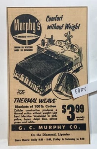 EARLY LIGONIER PA. GC MURPHY’S VARIETY STORE ON THE DIAMOND RARE AD NEW POSTCARD - Picture 1 of 1