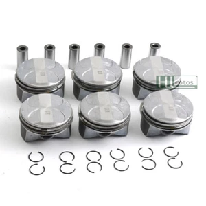 6Pcs Pistons & Rings STD Φ88mm NURAL for Mercedes-Benz E280 C300 GLK300 3.0L V6 - Foto 1 di 6