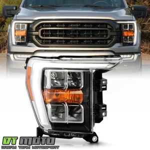For 2021-2023 Ford F150 w/o Adaptive w/ Quad LED Reflector Headlight Passenger - Picture 1 of 10