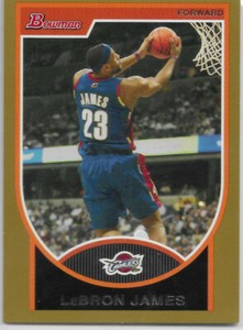 LEBRON JAMES 2007-08 BOWMAN ORANGE PARALLEL RARE EARLY SP /250 CAVS LAKERS