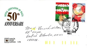 ZAHNMEDIZIN ZAHNPFLEGE GESUNDHEITSMEDIZIN 1994 MALTA FDC (OBEN GEÖFFNET) - Bild 1 von 1