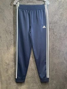 Adidas Youth Athletic Exercise Gym Fitness Jogger Pants Blue Size Y XL (18/20) - Picture 1 of 23