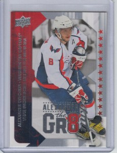 08/09 UD MVP Washington Capitals Alexander Ovechkin Alexander the GR8 card #AO2