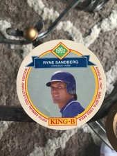 1992 King-B Collector's Edition Discs Food Issue Ryne Sandberg #19 HOF
