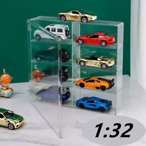 1:32 Car Model Storage Box Case Display Shelf Acrylic Dustproof Door Waterproof - Picture 1 of 14