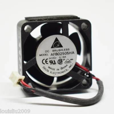 1pc Delta AFB02505HA 25x25x10mm 2510 5V 0.18A 2pin DC Brushless Cooling Fan - Image 1 of 4