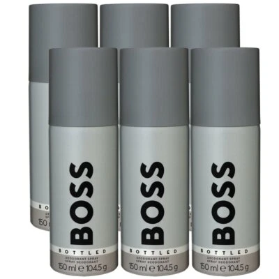 Hugo Boss Boss Bottled 6 x 150 ml Deospray Deo Spray Deodorant Set - Bild 1 von 2