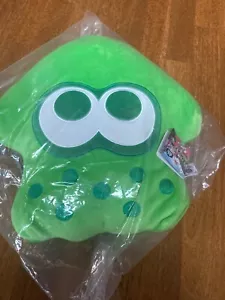 14" Club Mocchi Splatoon 2 Mega Neon Green Squid Plush Tomy (still in packaging) - Picture 1 of 3